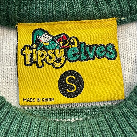 Tipsy Elves Racy Raunchy Reindeer Ugly Christmas Sweater Size Small - Picture 4 of 5